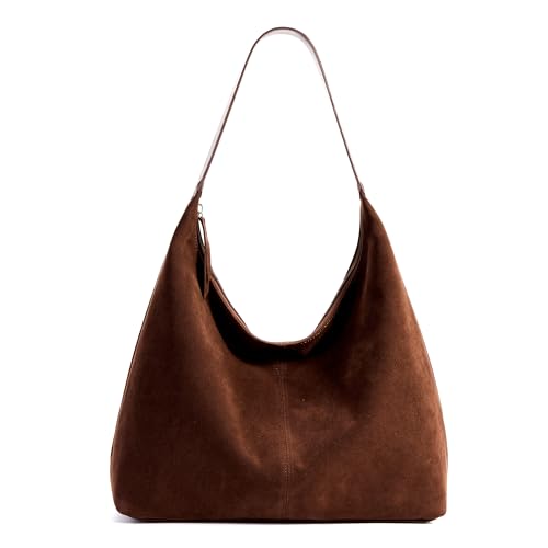 KALIDI Damen Shopper Handtasche Schultertasche Wildleder Tote Bag...