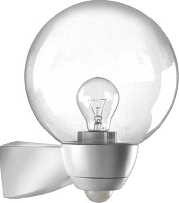 ESYLUX Automatic-Leuchte AL P Monza 130 ws avec détecteur blanc
