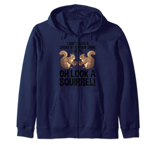 Motif écureuil amusant pour hommes et femmes - TDAH - Pour les amoureux des animaux de compagnie Sweat à Capuche