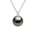 Produktbild Pearls & Colors - Tahiti Perlen Halskette - Tahiti Perle : 8 mm - Qualität A+ - Zirkoniumoxid - Silber 925 - Damen Schmuck