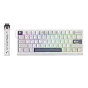 X60 HE Rapid Trigger Magnetic Keyboard, 0.01mm RT Accuracy Gaming Keyboard, Magnetic Switch, Tri-Mode, 0.125ms Latency, 8K Polling Rate, 4000mAh, for Gamer – White