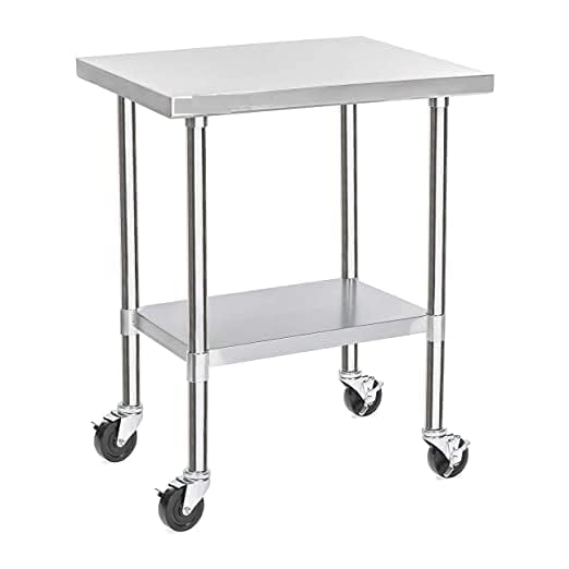 Indian Decor. 55275 Stainless Steel Work Table Food Prep Commercial Grade Worktable – Good for Restaurant, Business, Warehouse, Home, Kitchen, Garage Indian Decor. 55275 Stainless Steel Work Table Food Prep Commercial Grade Worktable – Good for Restaurant, Business, Warehouse, Home, Kitchen, Garage