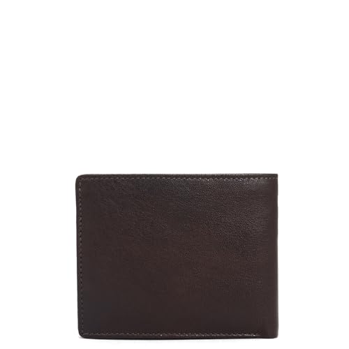 Image of Da Milano Genuine Leather Brown Bifold Men Wallet with Multicard Slot