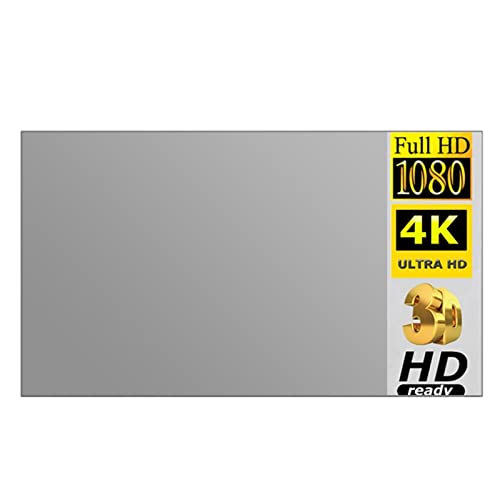 Pantalla de proyector antiarrugas portatil de 100 pulgadas gris 16:9