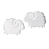 Milisten Pendientes Pequeños de Oveja de Moda para Mujer, Pendientes Sencillos de Plata, Aretes de Botón en Forma de Cordero, Accesorios Ligeros para Orejas, Joyas Casuales para Uso Diario