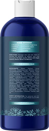 Sulfate Free Hard Water Shampoo - Deep Clarifying Shampoo For Build Up Of Product And Minerals With Five Cleansing Mint Essential Oils For Replenishing Hydration And Hair Shine - Vegan & Cruelty Free #TOP1