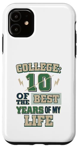 ��w���ƃM�t�g Best 10 Years of My Life Fun College �X�}�z�P�[�X iPhone 11 �p