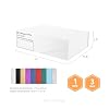 PACKHOME 17x14.5x5.5 Inches, 3 Extra Large Gift Boxes with Lids, Magnetic Closure Boxes for Clothes and Large Gifts (Matte White with Grain Texture)