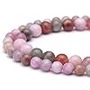 Youngbling Natural Gemstone Beads for Jewelry Making,8mm Rainbow Stone Jade Polished Round Smooth Stone Beads,Genuine Real Stone for Bracelet Necklace 15 Inch(Rainbow Stone,8mm) #2