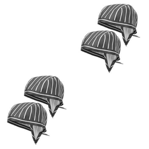 DEARMAMY 2 Juegos Ajustar Gorro De Cocina Sombreros De Chef De Cocina Tapa Tapa De Servicio De Alimentos Sombreros De Chef De Restaurante Gorro De Catering Estibador Algodón 2 Piezas*2