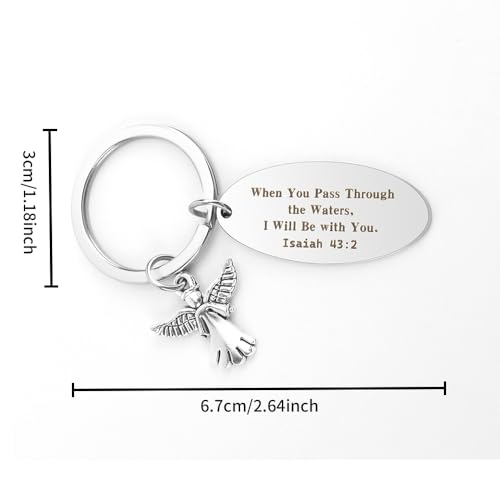 Porte-clés chrétien en croix - Accessoires de la Bible de qualité - 2