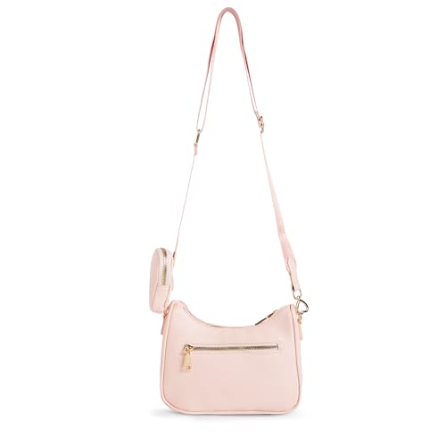 Image of Caprese Monroe Medium Crossbody Bag for Women | Sleek Monogram Sling Bag with Detachable Pouch | Adjustable and Detachable Strap Shoulder Bag for Everyday Use