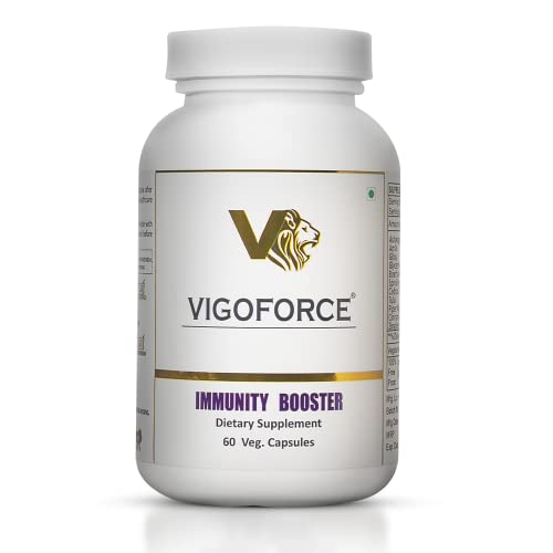 VIGOFORCE Immunity Booster Capsules Ayurvedic Natural Plant based Supplement with Amla Ashwagandha Giloy Tulsi Ayush Kwath herbs Helps build Immunity Energy Levels Reduces Stress for Men and Women- 60 Veg Capsules VIGOFORCE Immunity Booster Capsules Ayurvedic Natural Plant based Supplement with Amla Ashwagandha Giloy Tulsi Ayush Kwath herbs Helps build Immunity Energy Levels Reduces Stress for Men and Women- 60 Veg Capsules