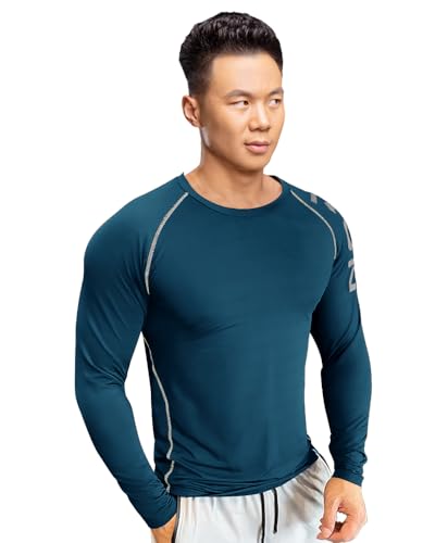 Image of EYEBOGLER Men Round Neck Solid Full Sleeve Regualr Fit T-Shirt