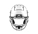 Schutt Youth F7 LX1 Football Helmet, EGOP NB VC Facemask Attached, Medium, White