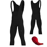 Amazon DHERA Men Cycling Padded Bib Shorts 3/4 Length Pants Compression, Colour-Black, Size-XL #ad