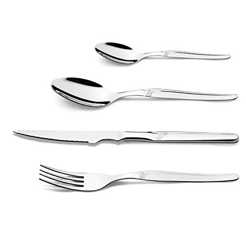 Juego 48 Piezas Cubertería De Luxe Estuche Regalo con Cuchillo Carne