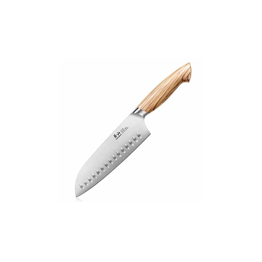 Cangshan-OLIV-Series-501608-Swedish-14C28N-Steel-Forged-7-Santoku-Knife Cangshan OLIV Series 7-Inch Santoku Knife, Forged Swedish 14C28N Steel, 501608