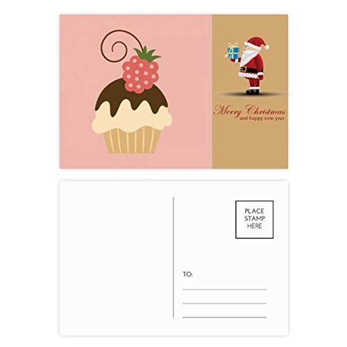 Cartes postales Père Noël crème glacée et chocolat pour partager la douceur des fêtes