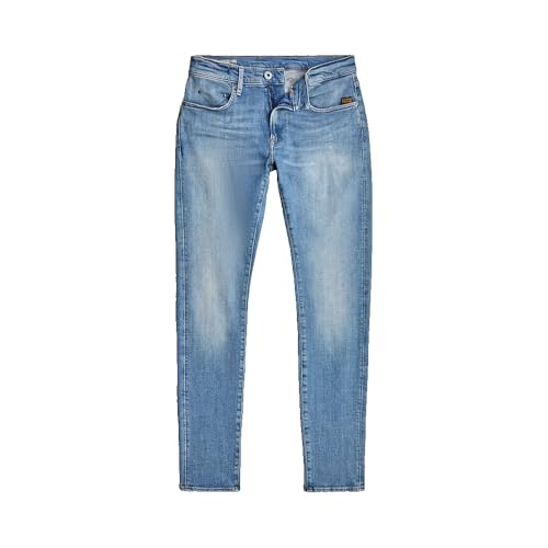 G-STAR Raw - Mens Revend Forward Skinny Jeans, Color Sun Faded Summer Sky, Size: 36W x 36L3
