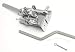 Hipshot With Palm Lever String Bender - CHROME, 10300C