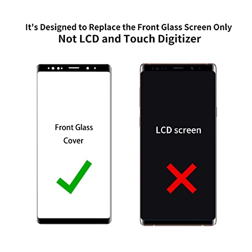 Zgxhga for Samsung Galaxy Note 9 Screen Replacement,Replacement Screen for Galaxy Note 9 N960 Series 6.4 inch,Glass Replacement Kit with Repair Tools(NO OLED & Touch Digitizer)