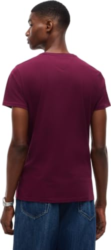 Tommy Jeans TJM Original Herren-T-Shirt, schmale Passform, kurzärmelig, Violett (Calypso Berry), L – Ansicht 2
