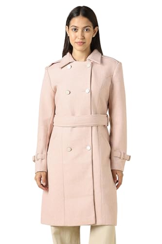 Image of Women Pink Solid Casual Jacket