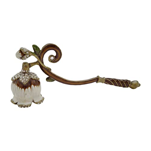 Essencedelight Flower Candle Snuffer Extinguisher with Long Handle Wick Snuffers Candle Tool Farmhouse Decor for Candle Lovers,16 * 6 * 3.5cm