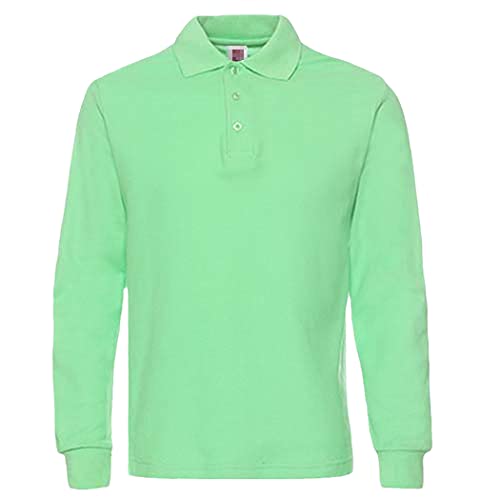 Polo manches longues homme coton ajusté parfait pour un look casual chic M