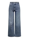 ONLY Female Jeans mit weitem Bein ONLMADISON Hohe Taille Weiter Beinschnitt Jeans
