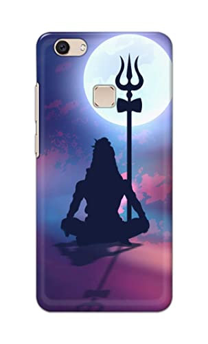 Image of Printed Hard Back Cover Case for Vivo V7+ | Vivo V7 Plus | Vivo Z10 Back Cover (Lord Shiva) -702