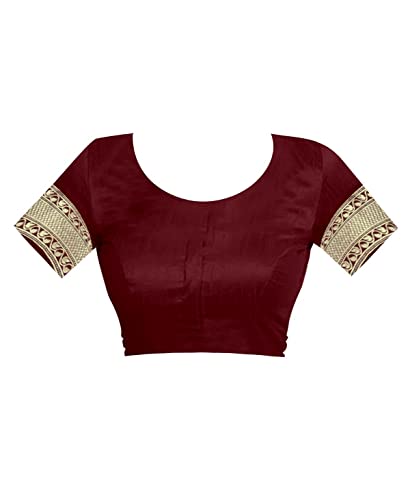 C J Enterprise Women's Kanjivaram Silk Sari Pure Banarasi Soft Silk Sarees With Blouse Piece For Wedding (Pari100-51)