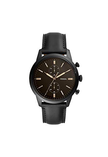 Preisvergleich Produktbild Fossil Herren Analog Quarz Uhr mit Echtes Leder Armband FS5585