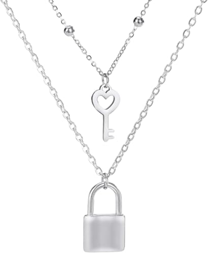 Pendentif Cadenas à clé en Forme de cœur, le bijou en argent 925 pour sublimer votre quotidien