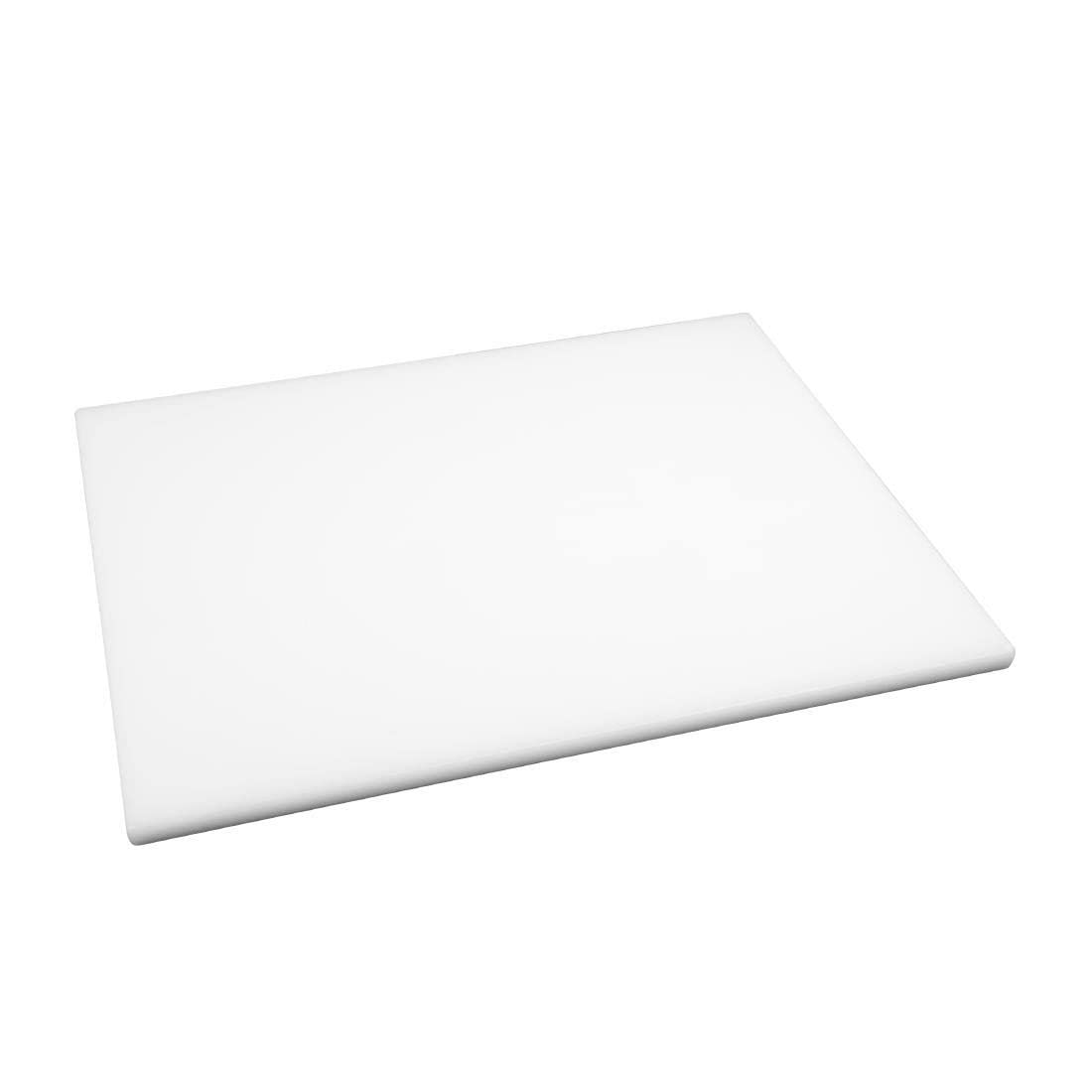 Hygiplas Tabla de cortar extragruesa en color blanco, baja densidad, 20 x 600 x 450 mm