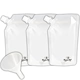 Cruise Flask Collapsible Reusable Foldable Eco-Friendly 8 Oz Water Bottle – BPA Free - (3 pack)