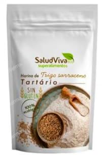 Harina de Trigo Sarraceno Tartario, Sin Gluten, 100%, 250 g. Pack de 2