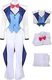 Ubaywey Vox-Cosplay Disfraz de adulto Hazbin para mujer, traje completo, uniforme para Halloween, carnaval (blanco, XL)