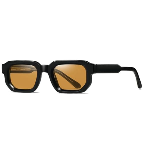 Lunettes de soleil rectangulaires design luxe et rétro avec protection UV400