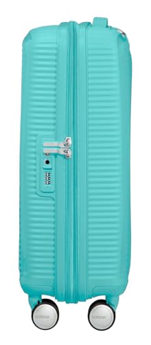 Miniatura 4 de American Tourister Soundbox - Spinner S Expandible Maleta de Cabina, 55 cm, 35.5/41 L, Azul (Poolside Blue)
