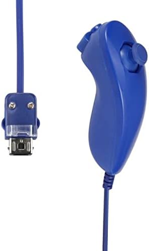 Wireless Bluetooth Joystick Remote Controller Remote Controller for Nintend Wii/Wii U Remote Sync Gamepad Without Motion Plus Bend (Dark Blue)