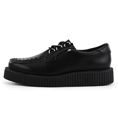 T.U.K. Black Anarchic Creeper Shoes for Women and Men