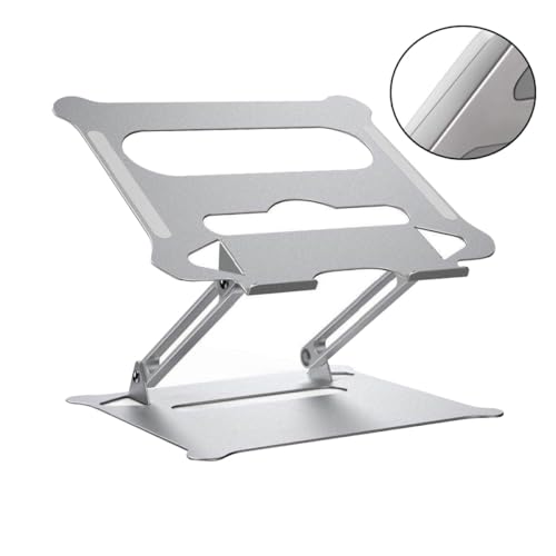 Base plegable ajustable para laptop en aluminio plata miniatura 5