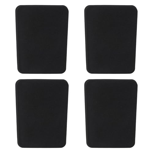 Baoblaze 4 Protectores de espinillas de Rendimiento para Hombre y Mujer, Acolchados de Espuma, multifuncionales, Color Negro