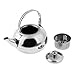 Aymzbd Stainless Steel Tea Kettle for Outdoor Use 1000ml 1500ml 2000ml 2500ml, Silver, 1L