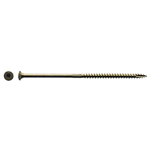Wood Screws 10x5" Inch T-25-Drive Bit Bronze Star Flat Head (37 Per Box) - BIG TIMBER 1BTX105