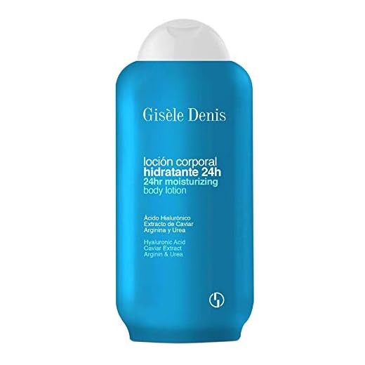 GISÈLE DENIS - Loción Corporal Hidratante 24 Horas, 400 ml, Crema de Cuerpo, Cuidado de Piel, con Ácido Hialurónico, Extracto de Caviar, Arginina y Urea, Regenerante y Protector, Innovadora Fórmula
