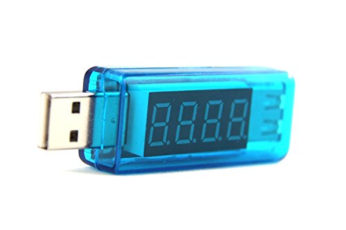 Soondar® USB Voltage Current Multimeter - USB Power Meter USB Tester Monitor - USB Meter 2.0/3.0 Amp Volt LED Reader - Ultra Portable Durable V/A Measure