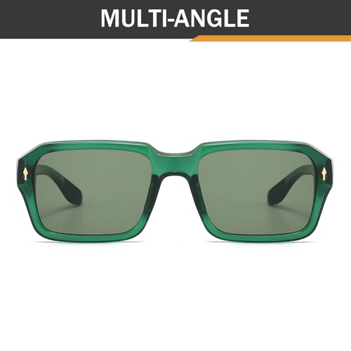 Retro Square Sunglasses Men Women Fashion Trend Rectangular Glasses Tinted Lenses 80s 90s Style Eyewear3